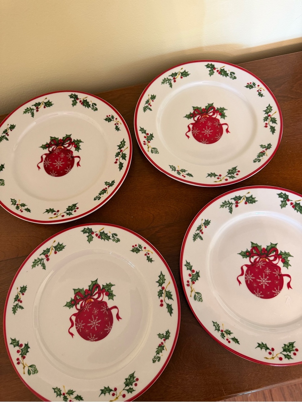Traditions by Christopher Radko salad plates